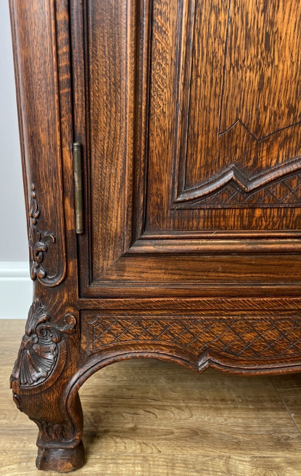 Bookcase Antique French Louis XVI Oak Display Cabinet Carved Sideboard Lot 6149 photo vintage