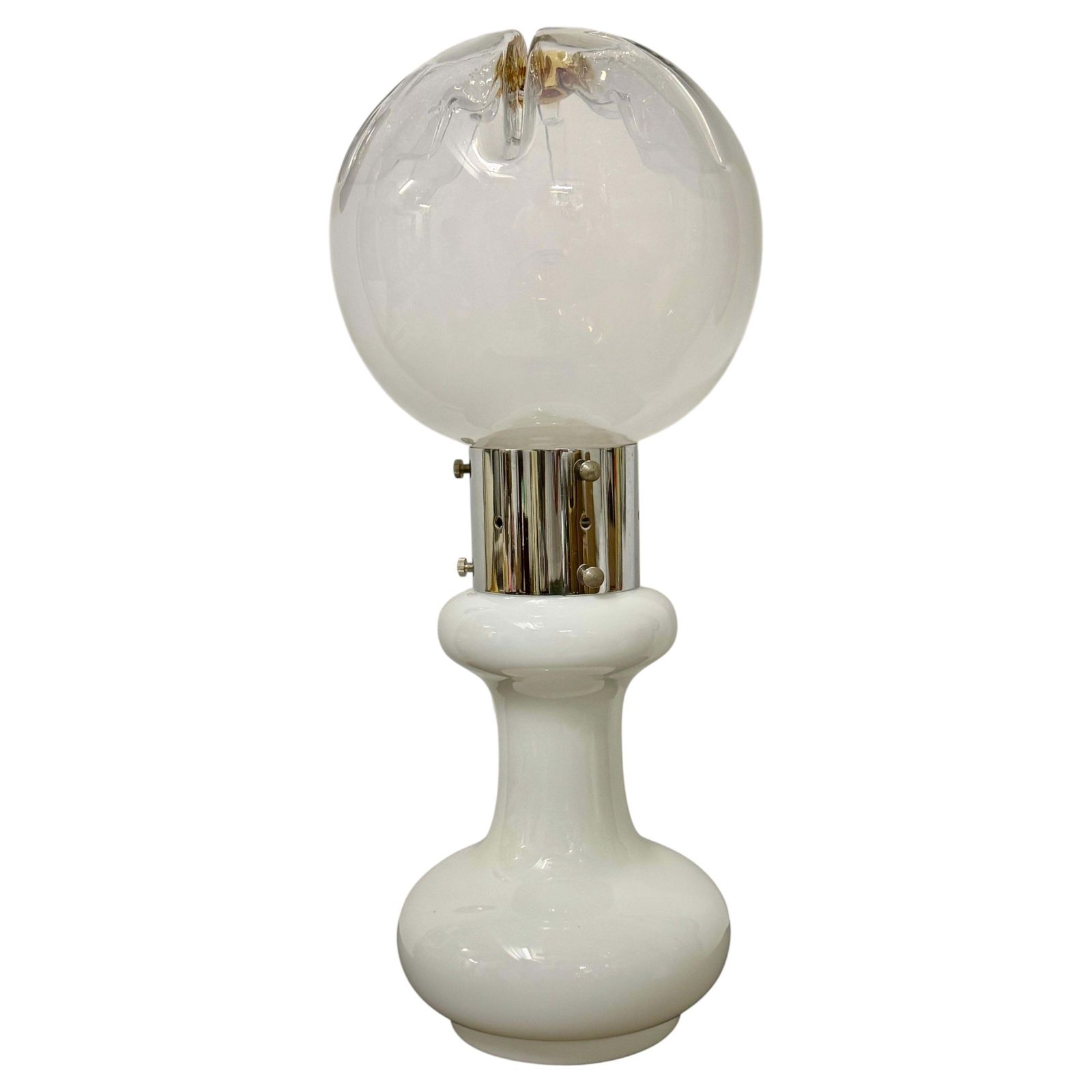 Rare Glass Table Lamp By Carlo Nason, Mazzega 1970s