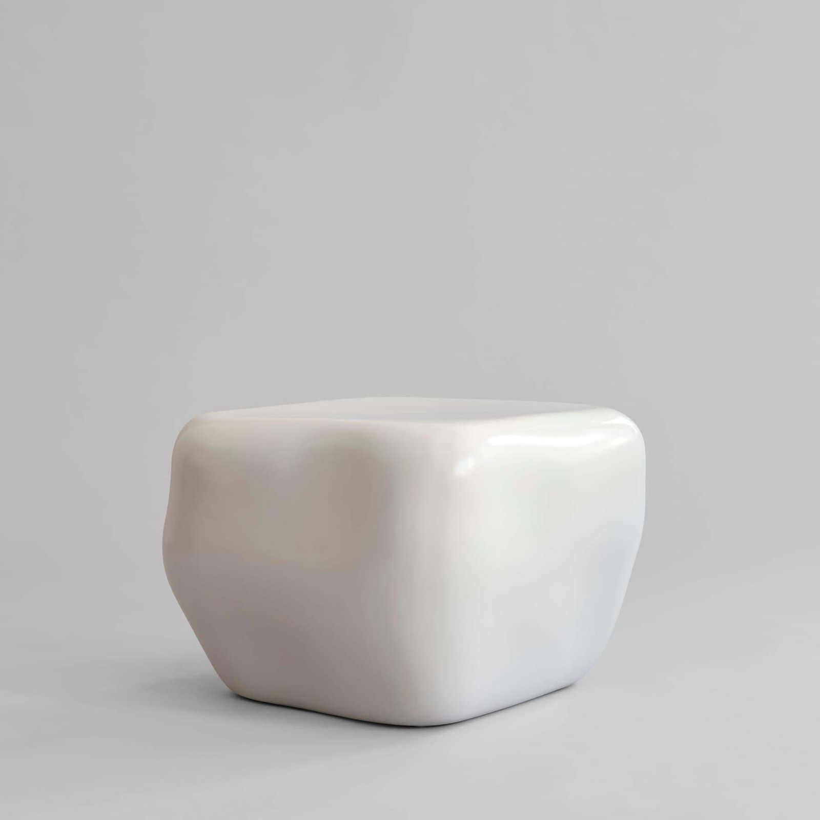 Medium Coffee Table In High Gloss Birch Glazed Ceramic. photo 1425.0