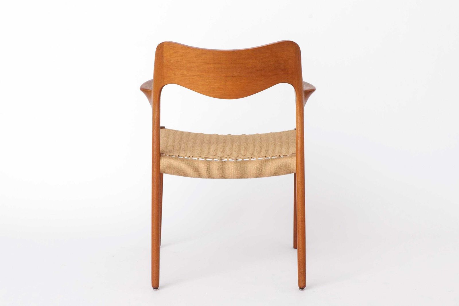 Niels O Moller Model 55 Fauteuil, Deense Teakhouten Lounge Stoel, Mid Century Modern Stoel, Vintage Scandinavisch Design Jaren 1950, Met Reparatie photo furniture