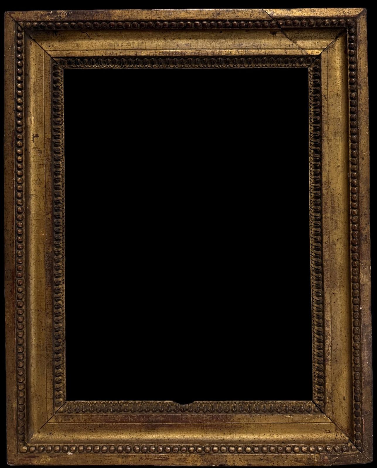 European School Antique Giltwood Picture Frame Decorative Classical Gold Wall Art Display Frame Mid 20th Century.