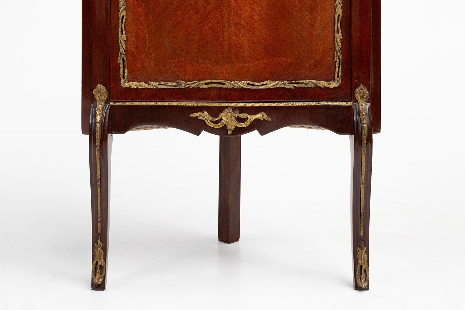 Vintage French Louis XV Style Corner Display Cabinet With Arched Glass, 1950s photo buy