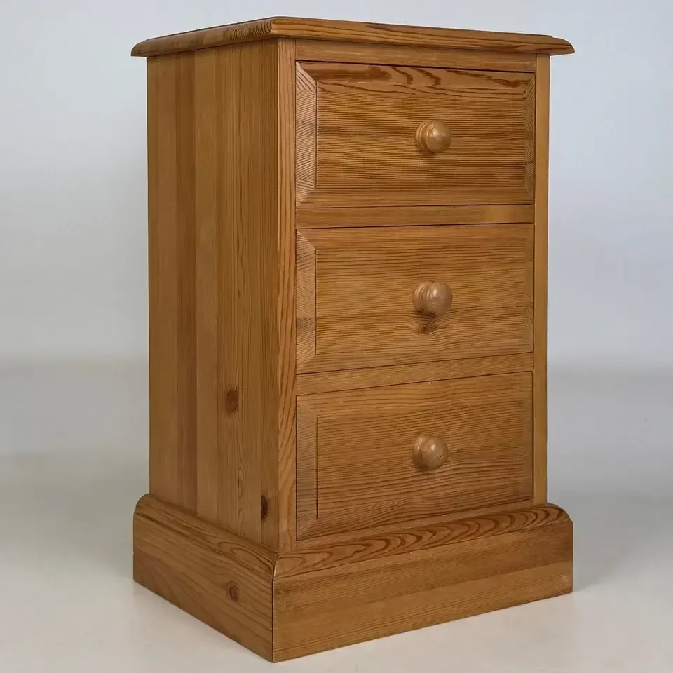 Vintage 20th Century Pair Of Pine Bedside Cabinets photo vintage