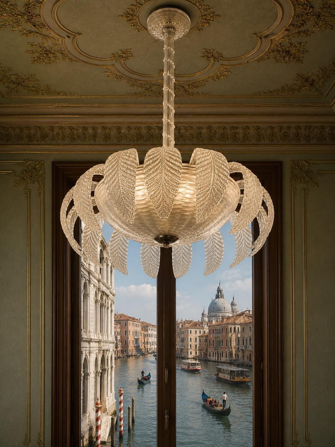 Murano Chandelier By Barovier, 1940s photo buy