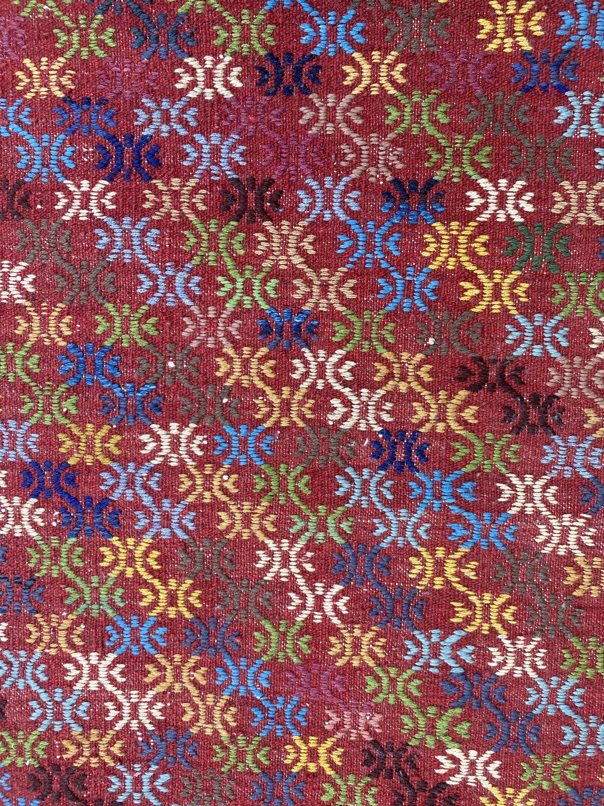 photo furniture Afghan Geometric Soumak Tribal Small Area Rug