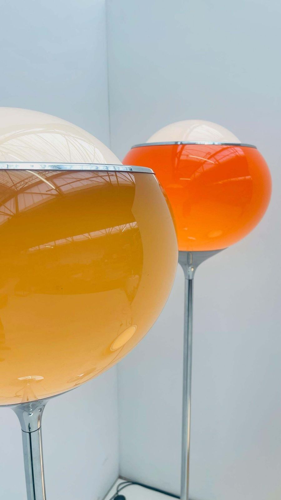 Pair Of 'Flash' Floor Lamps By Harvey Guzinni For Meblo photo vintage