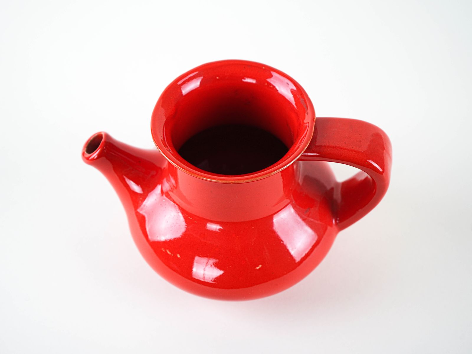 Red Ceramic Jug, Danish Design, 1960s, Made In Denmark photo 289.0