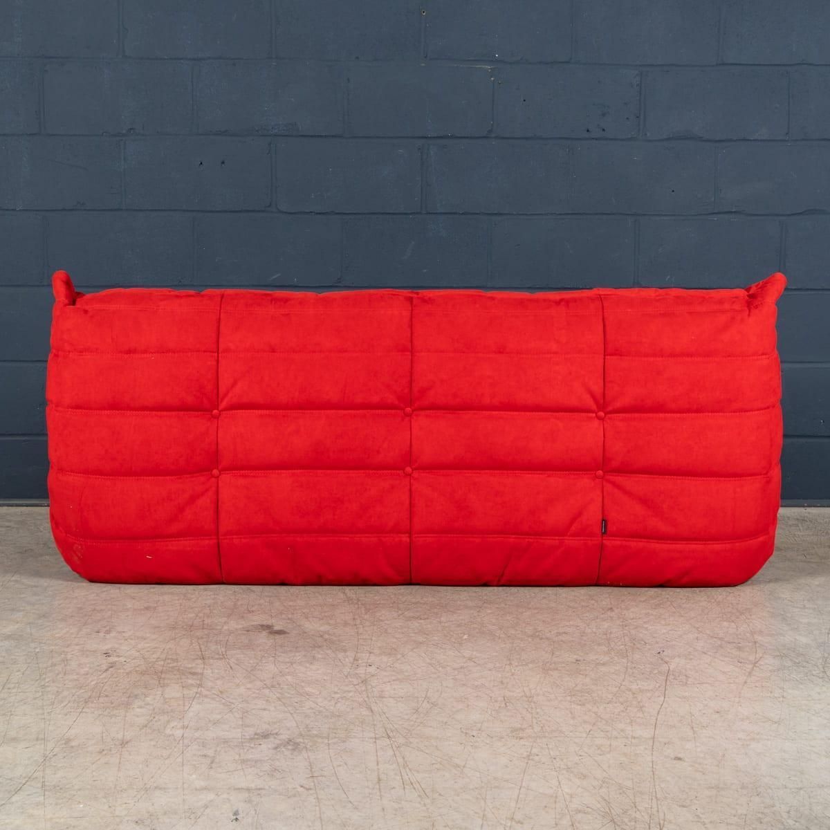 21stc Red "Togo" Sofa Suite By Michel Ducaroy For Ligne Roset C.2000 photo vinterior
