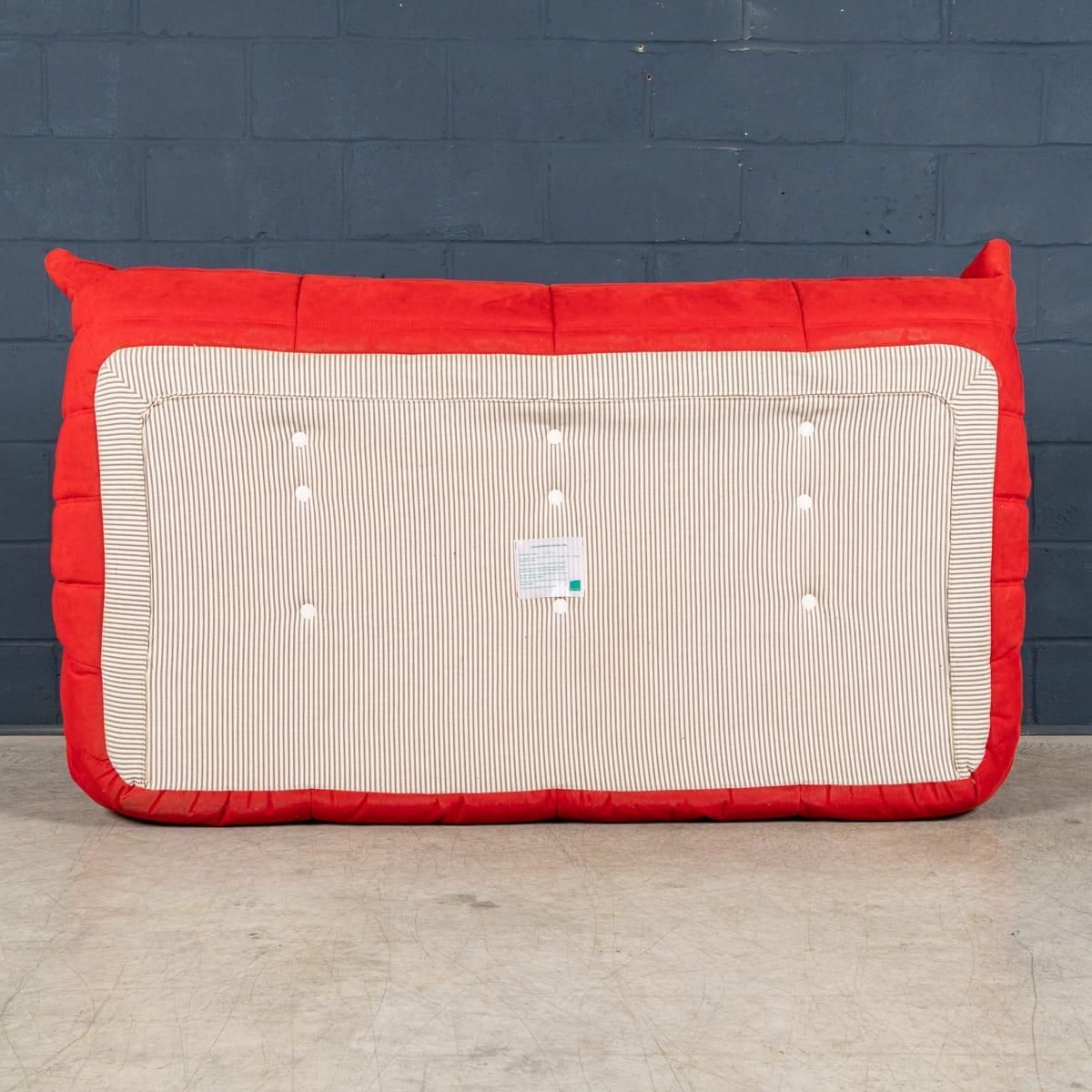 21stc Red "Togo" Sofa Suite By Michel Ducaroy For Ligne Roset C.2000 photo buy
