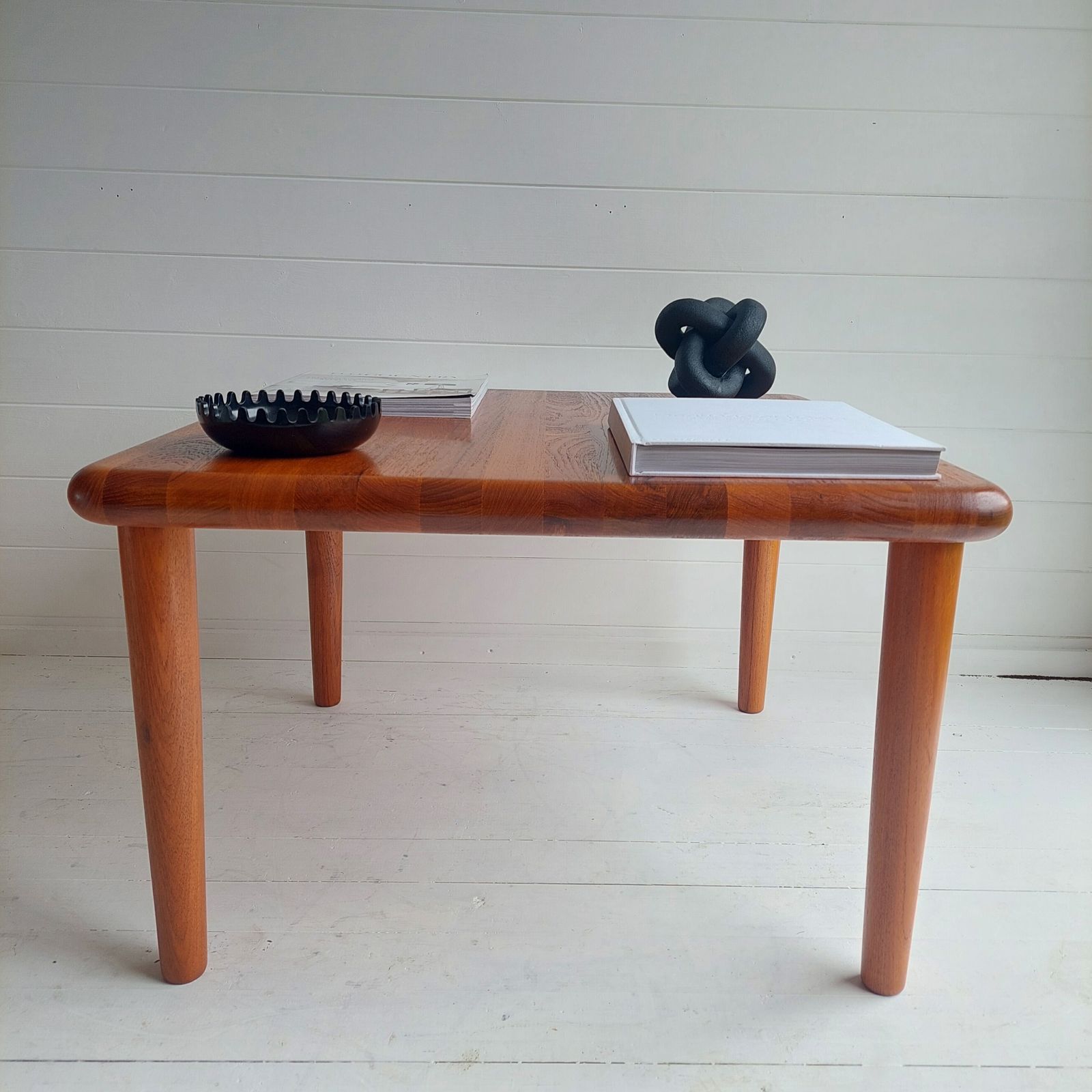 Mid Century Danish Solid Teak Coffee Table  Grete Jalk For Glostrup Denmark 60s photo for sale