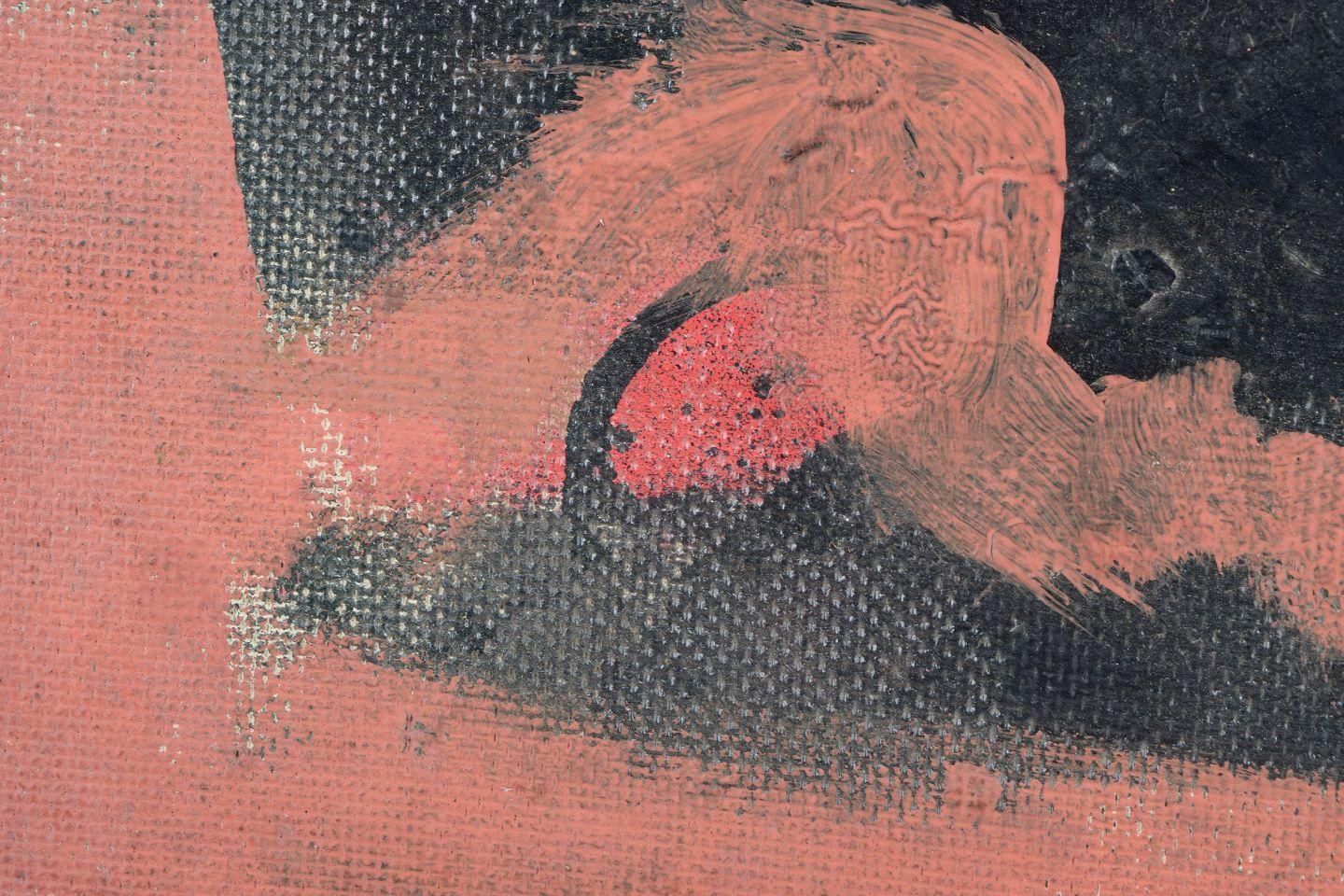 Charles Kiffer, Frans kunstenaar. Abstracte compositie. Olie op paneel. Ca. jaren 1960. photo for sale
