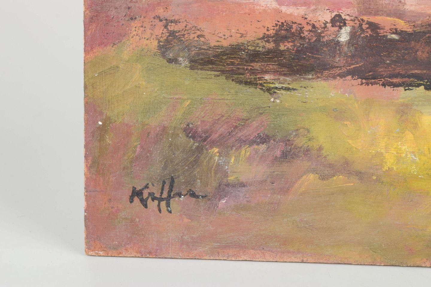 Charles Kiffer, French Artist. Oil On Board. Atmospheric Landscape. 1960s. photo for sale