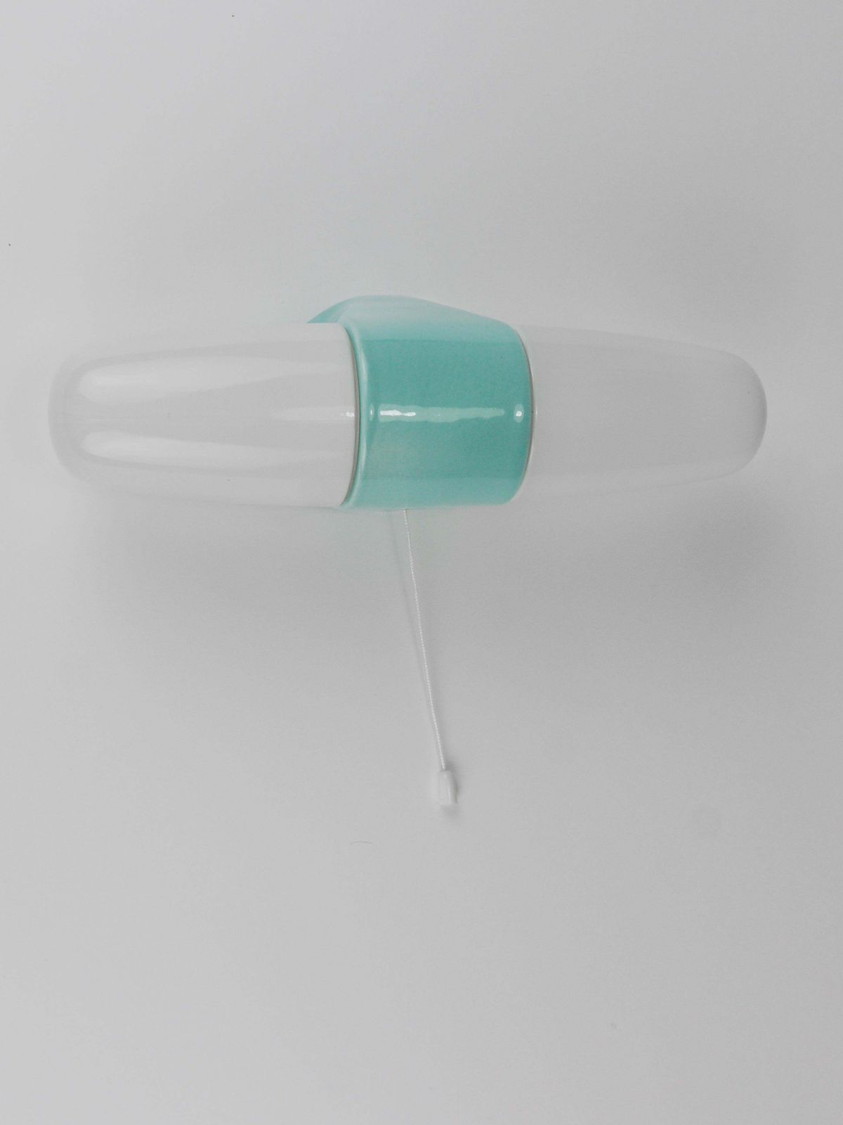 Wilhelm Wagenfeld Bauhaus Turquoise Double Sconce Wall Light, Germany, 1950s photo for sale