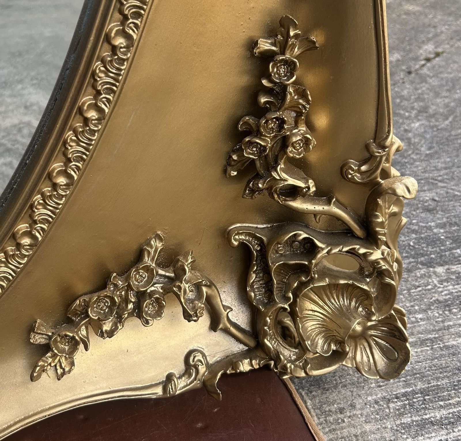 photo furniture Vintage Laura Ashley Beth Gold Gilt Framed French Louis Floor Standing Mirror