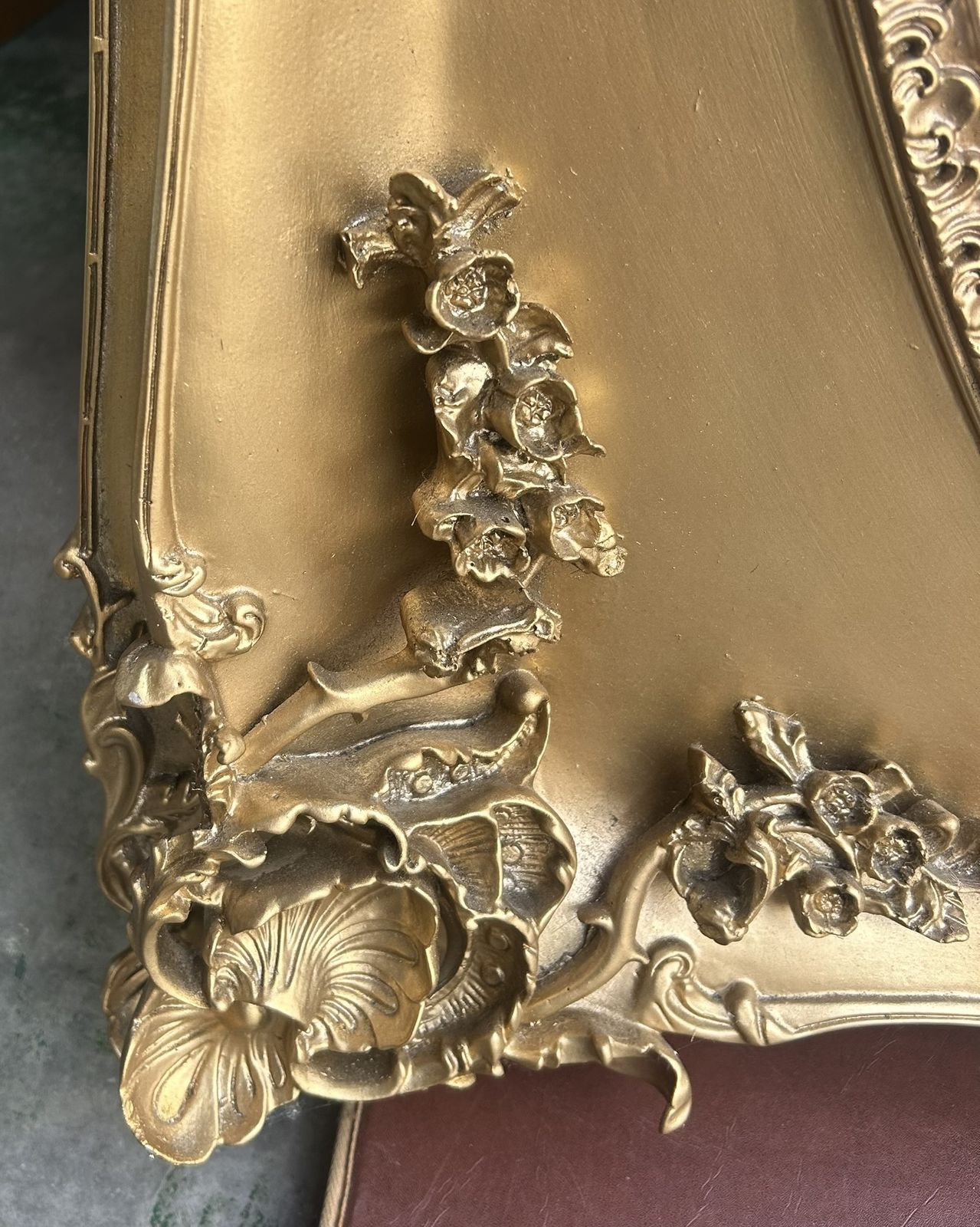 photo buy Vintage Laura Ashley Beth Gold Gilt Framed French Louis Floor Standing Mirror