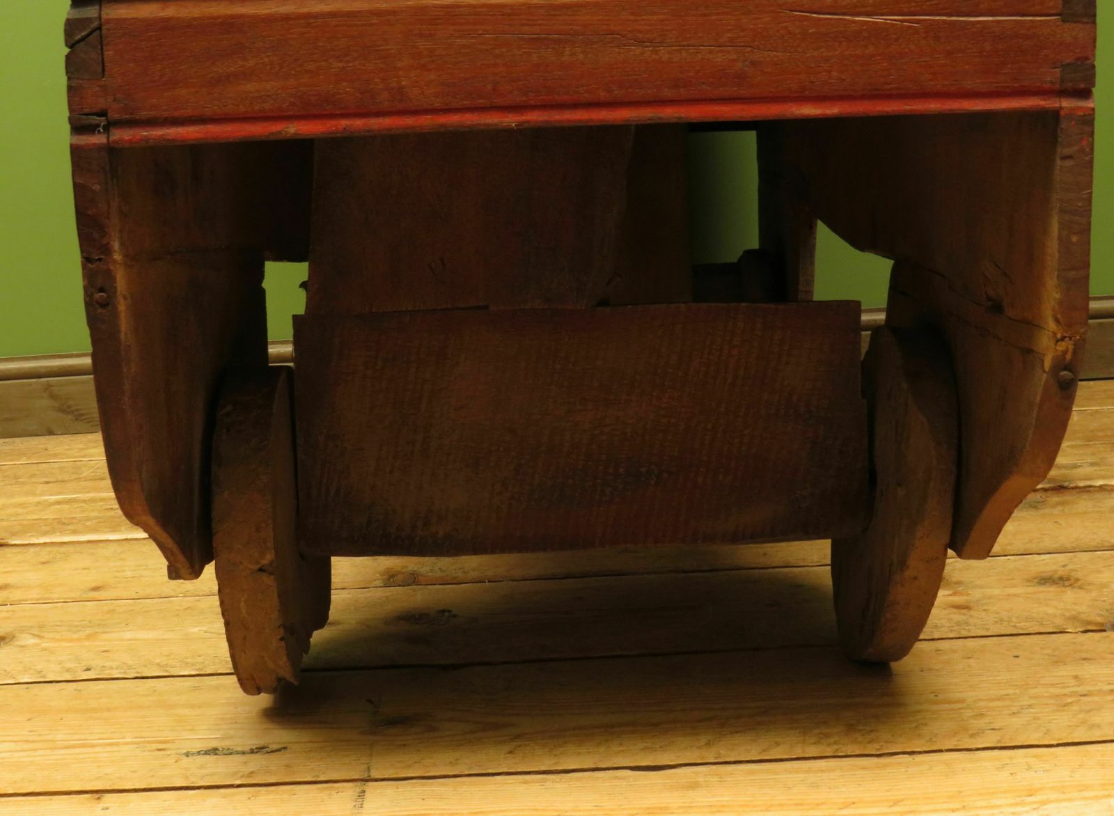 photo for sale Large Antique Indonesian Marriage Dowry Chest On Wheels