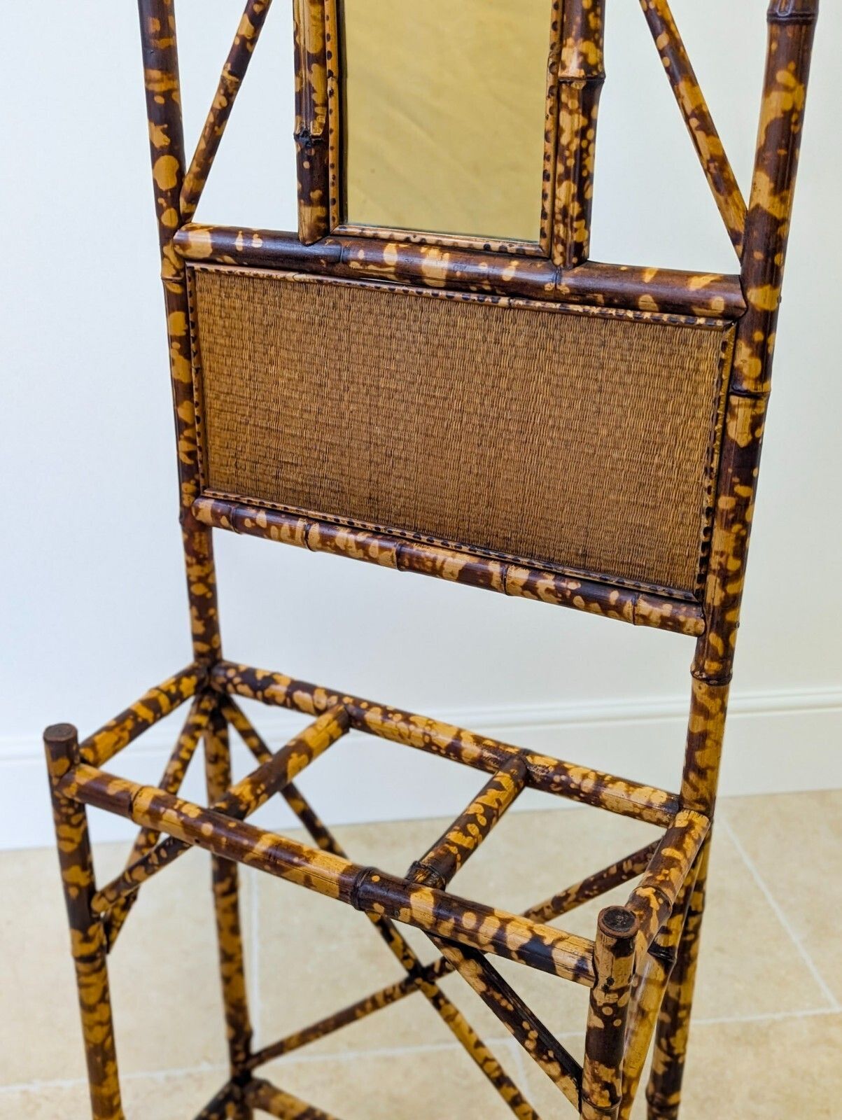 Antique Victorian Aesthetic Movement Bamboo Hall Stand C.1890 photo buy
