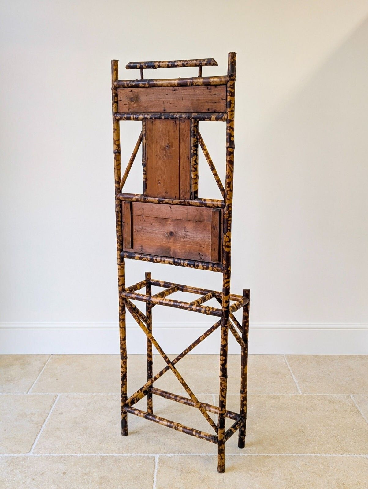 625.0 Antique Victorian Aesthetic Movement Bamboo Hall Stand C.1890 photo