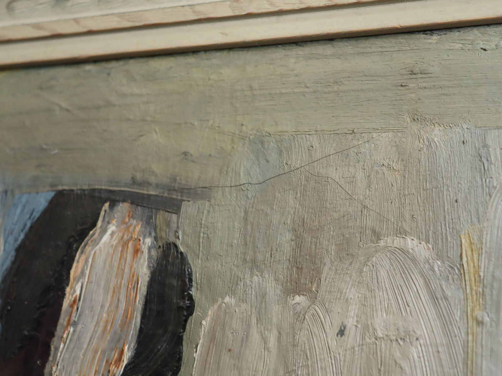 Presence In Shadow. Schilderij., midden 20e eeuw photo vinterior
