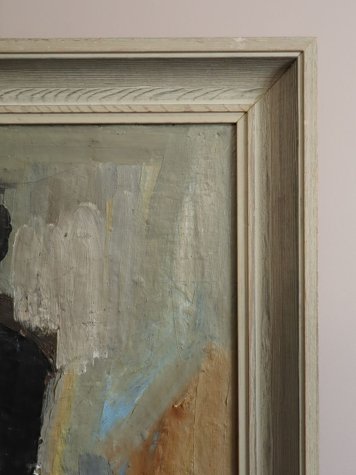 Kunst Presence In Shadow. Schilderij., midden 20e eeuw photo