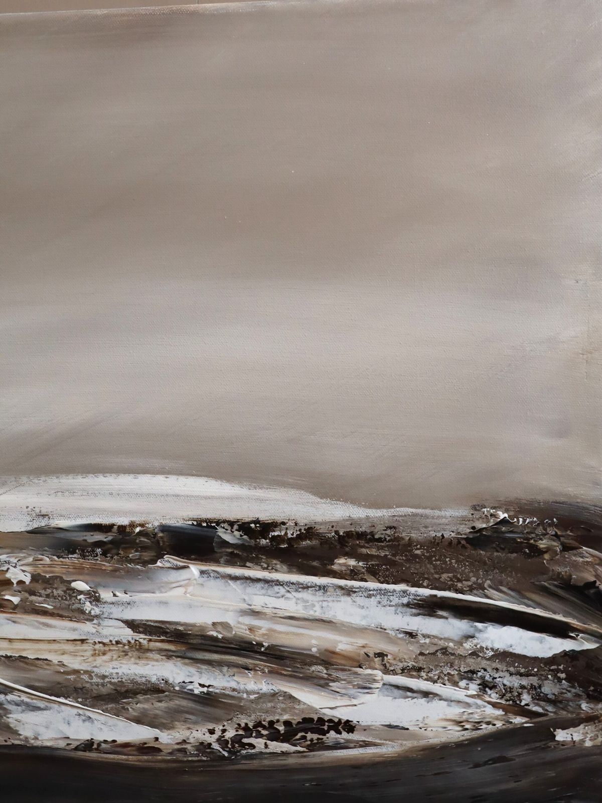 The Last Light Of Day Oil On Canvas. photo Art