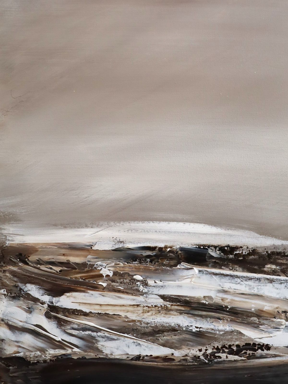 The Last Light Of Day Oil On Canvas. photo vinterior