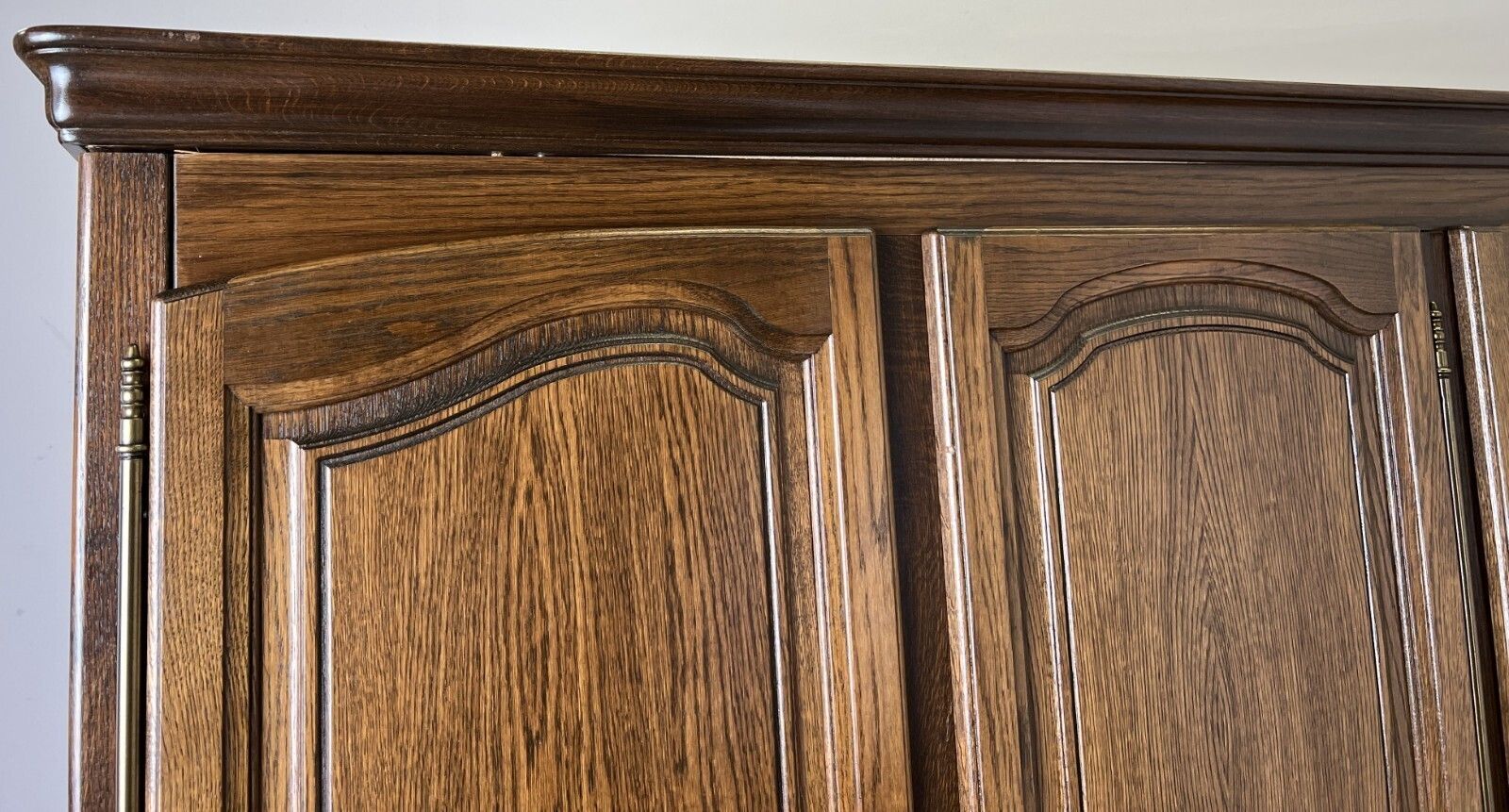 photo for sale Wardrobe Vintage French Style Five Door Carved Armoire Cabinet Lot 6130