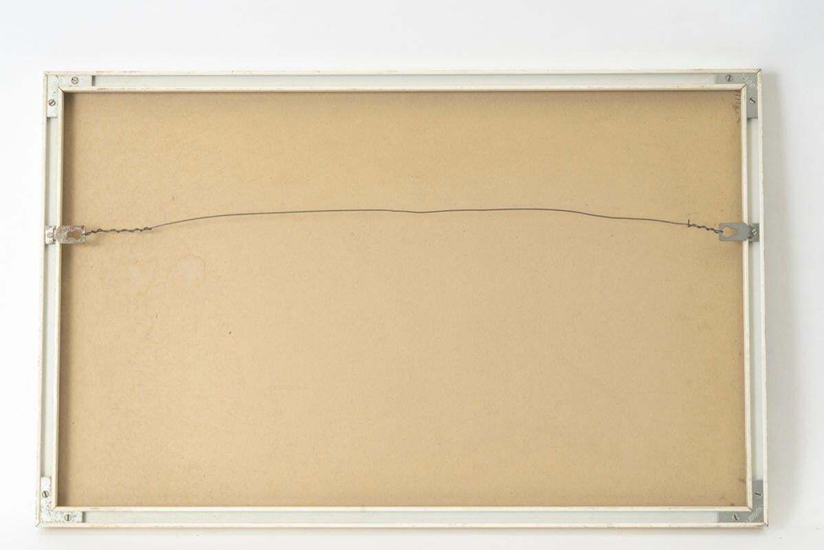 Framed Watercolor On Paper Under Glass By Evelyne Luez. photo vinterior