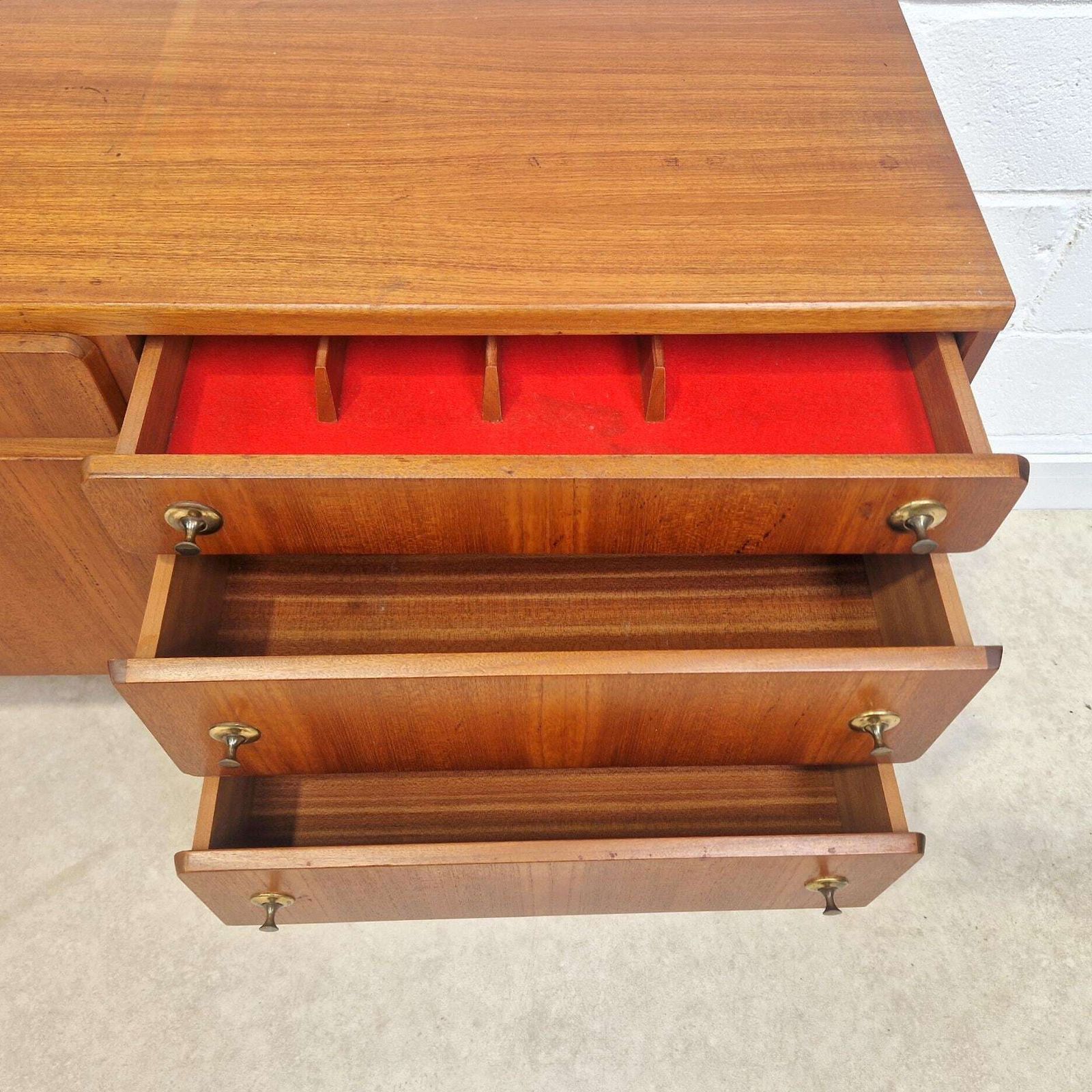 McIntosh Vintage Mid Century Danish Design Medium Teak Retro Sideboard Credenza Pg218 photo vinterior