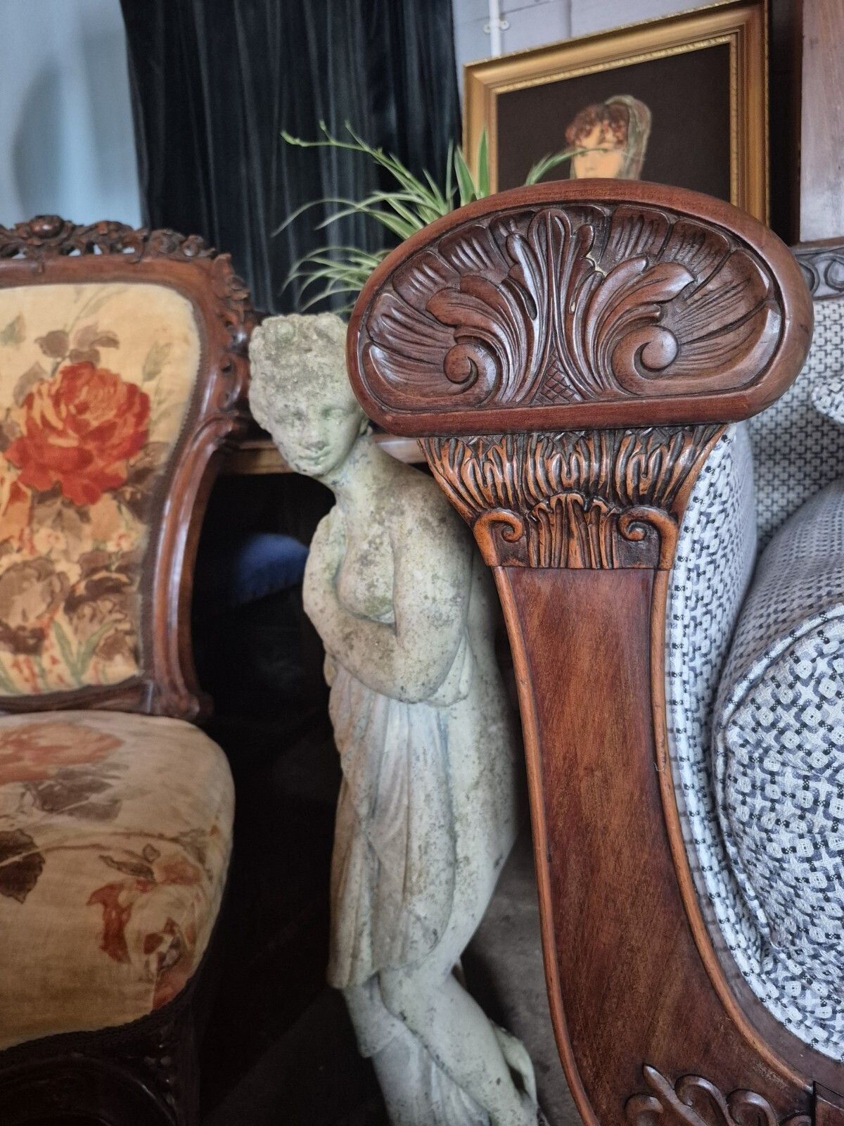 An Outrageously Curvaceous Beidermeir Burr Walnut Two Seater Sofa Circa 1830 photo furniture