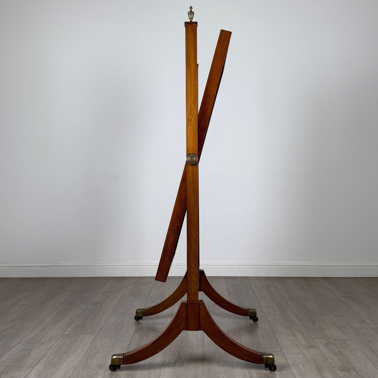 Antique 20th Century Edwardian Cheval Mirror In Mahogany photo for sale