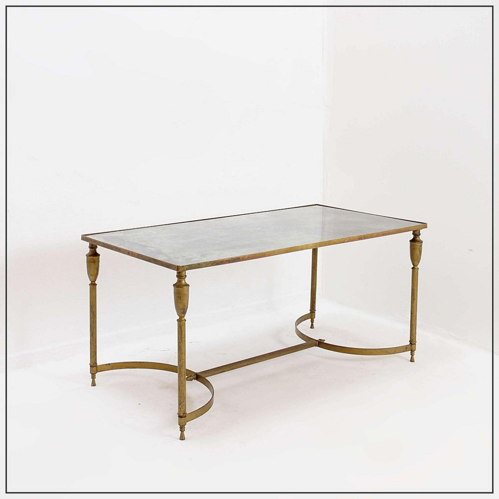 688.0 Mid Century Coffee Table In The Style Of The Maison Jansen   1960s photo