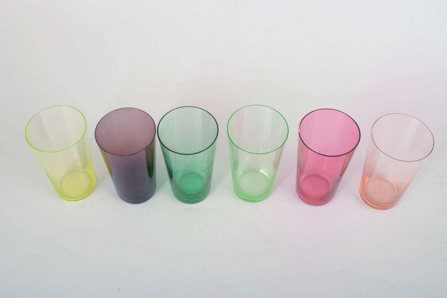 Monica Bratt voor Reijmyre, Zweden. Set van zes drinkglazen. Jaren 1960/70 photo furniture