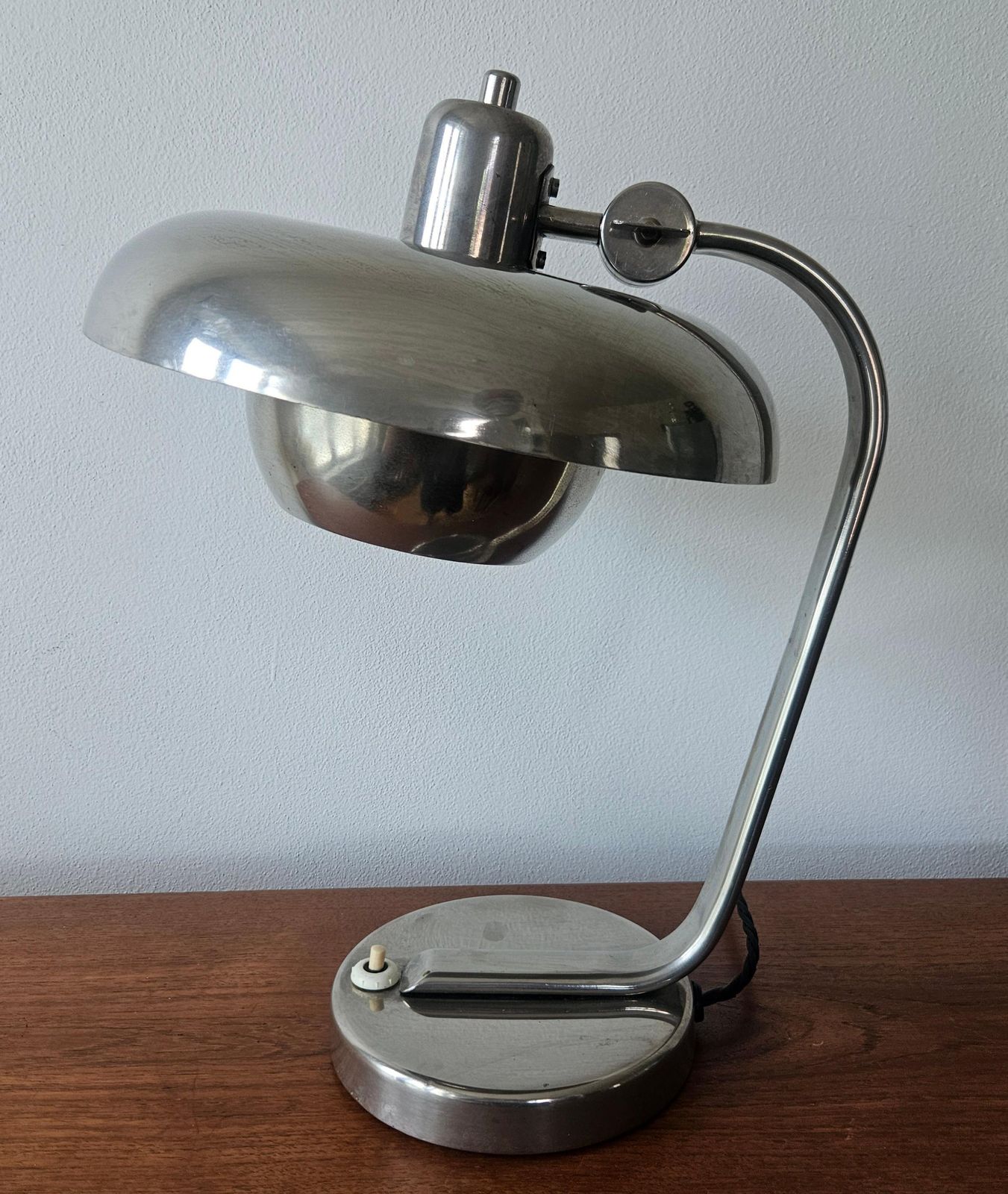 photo furniture Rare Bauhaus Chrome Table Lamp, Franta Anyz, Functionalism, Art Deco, 1930s