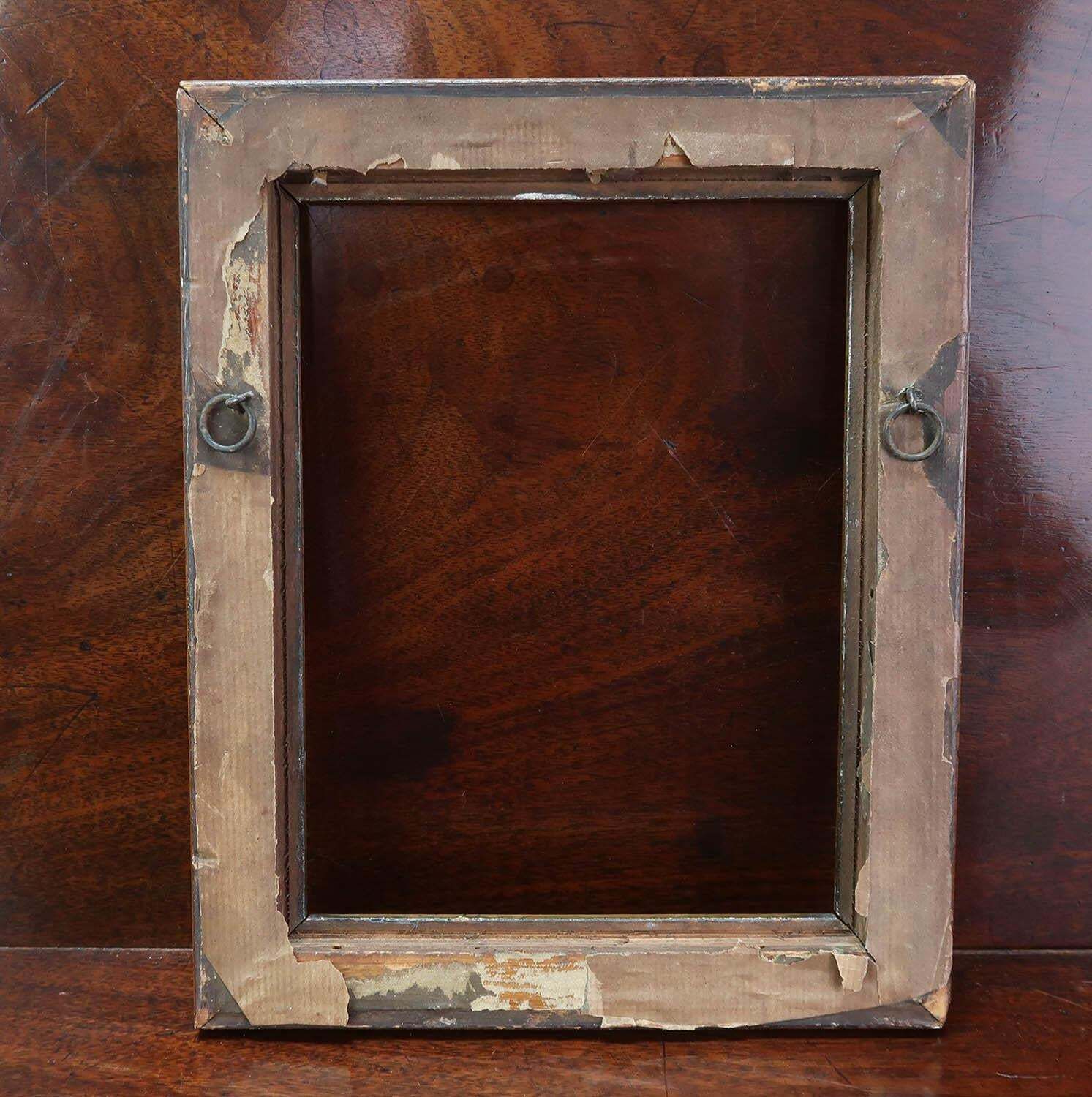 Klein antiek faux-burrwalnoot fotolijstje, Engels, 19e eeuw photo Woonaccessoires