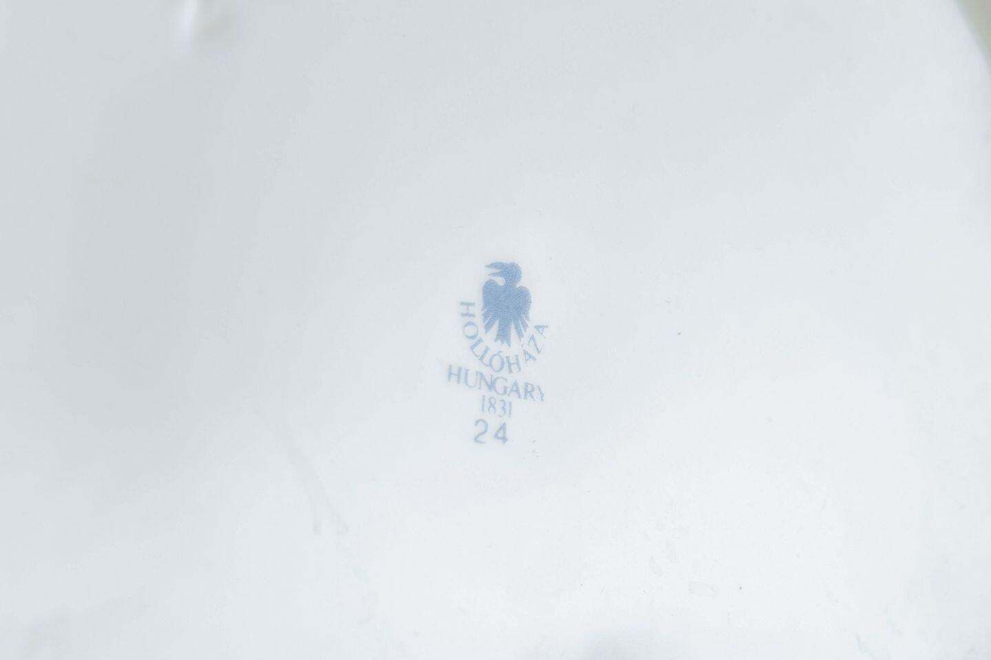 Hollóháza, Hongrie. Grand bol de service en porcelaine. Milieu du XXe siècle. photo Décoration