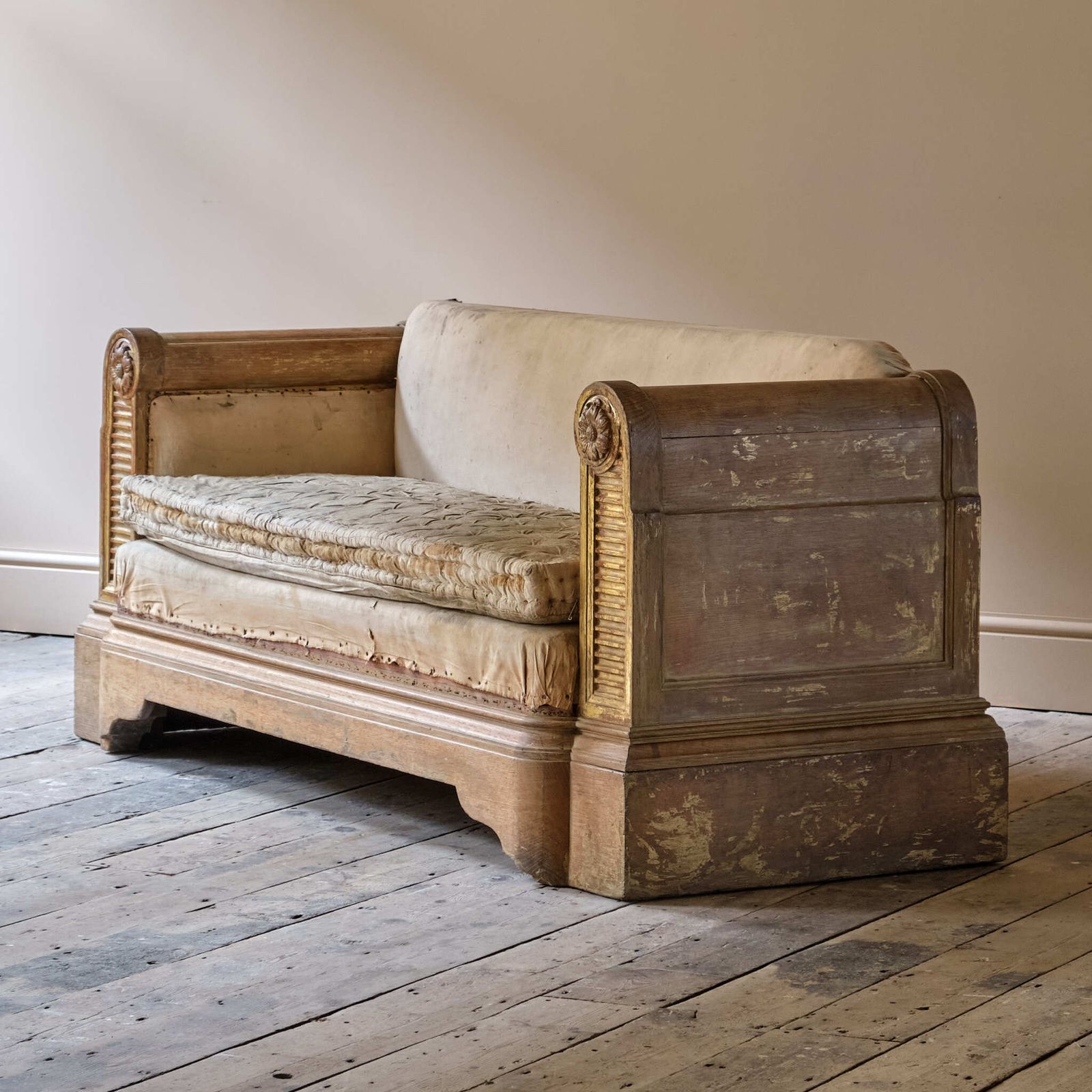 Early 20th Century Oak Sofa, 1910s photo for sale