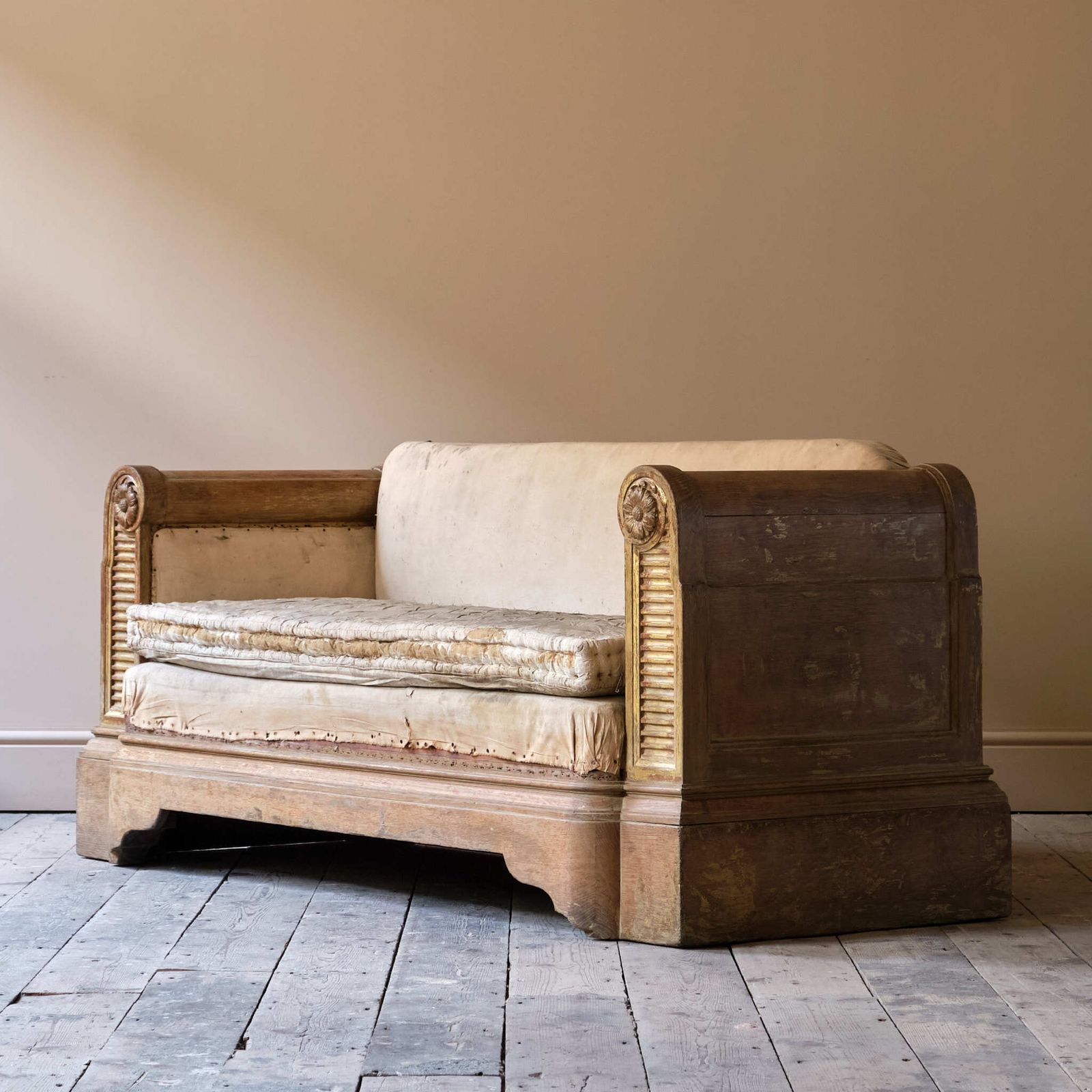photo for sale Early 20th Century Oak Sofa, 1910s
