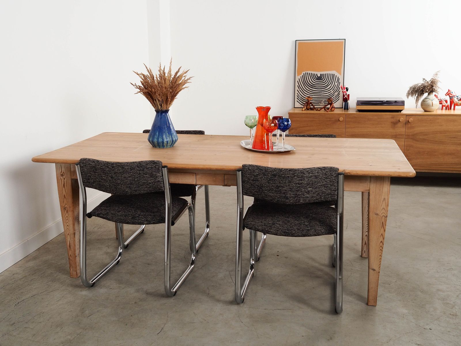 Grenen tafel, Deens design, jaren 1990, gemaakt in Denemarken. photo furniture