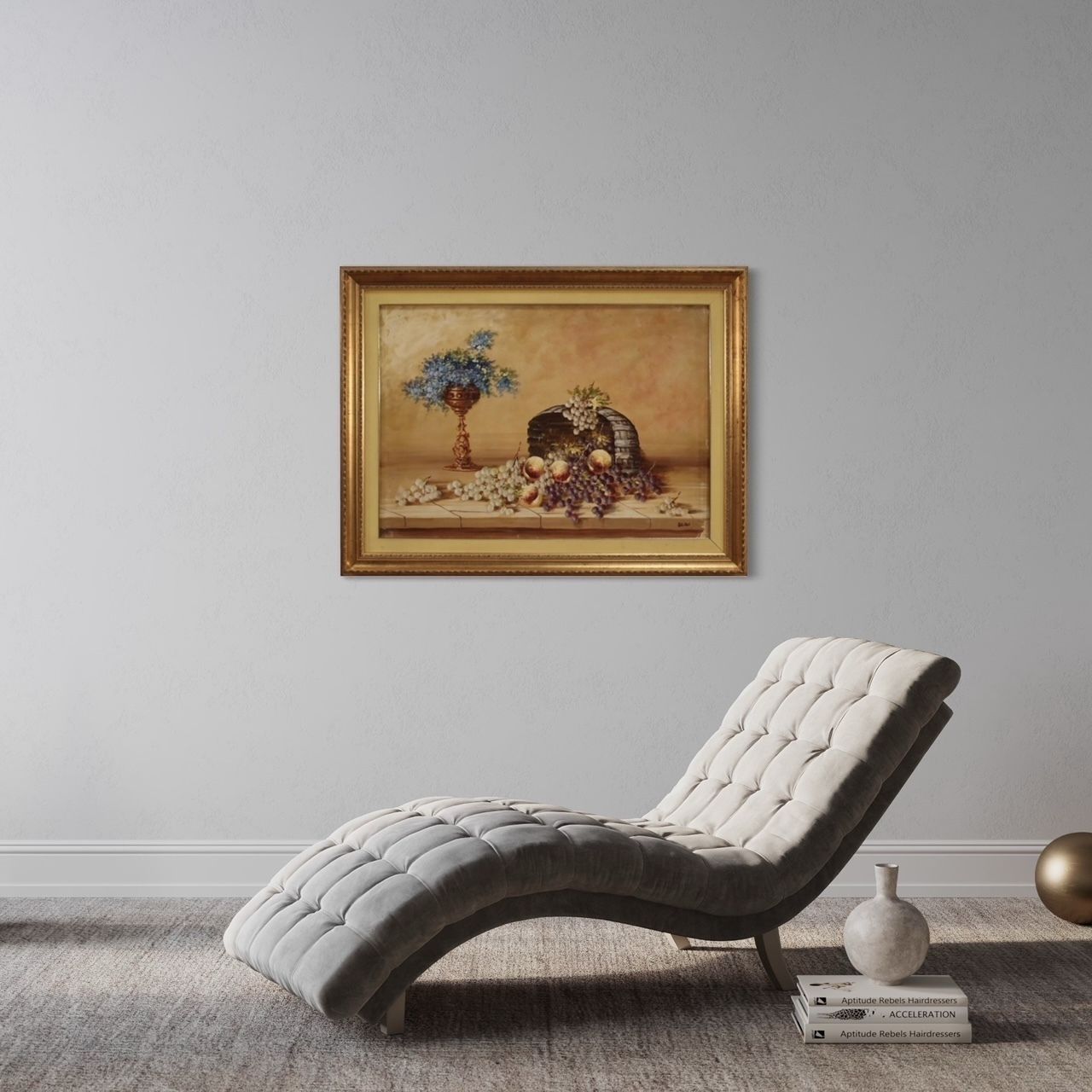 photo vintage Nature morte signée, années 1970