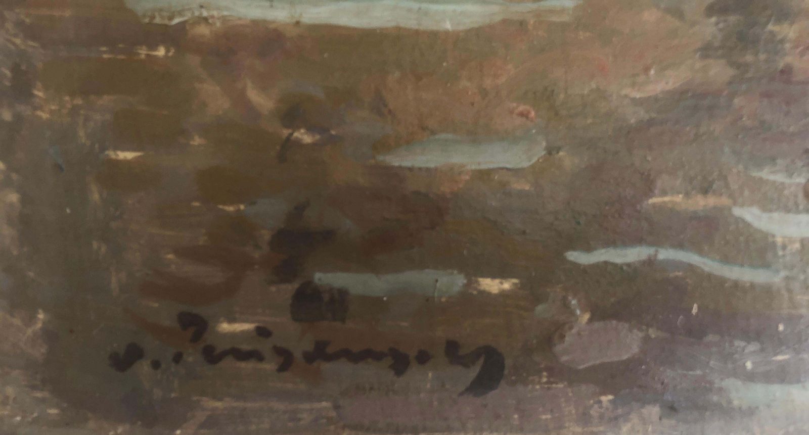 Josep Puigdengolas, port méditerranéen à Pollensa, Majorque, voiliers et reflets, huile, vers 1975 photo furniture