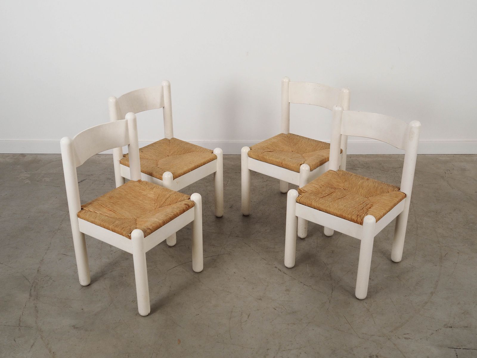 Set van vier beukenhouten stoelen, Italiaans design, jaren 1980, Made In Italy photo furniture