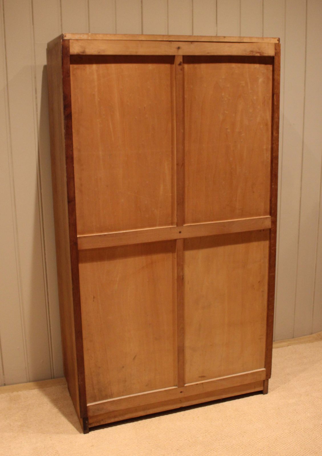 Furniture French Oak Double Tambour Front Filing Cabinet photo