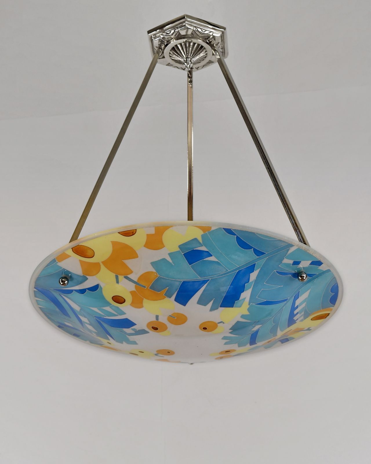 A French Art Deco Pendant Light By Loys Lucha 1930 France photo furniture