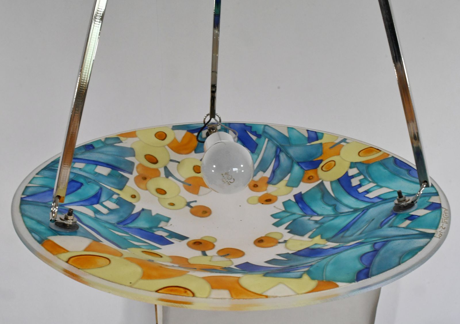 photo furniture A French Art Deco Pendant Light By Loys Lucha 1930 France