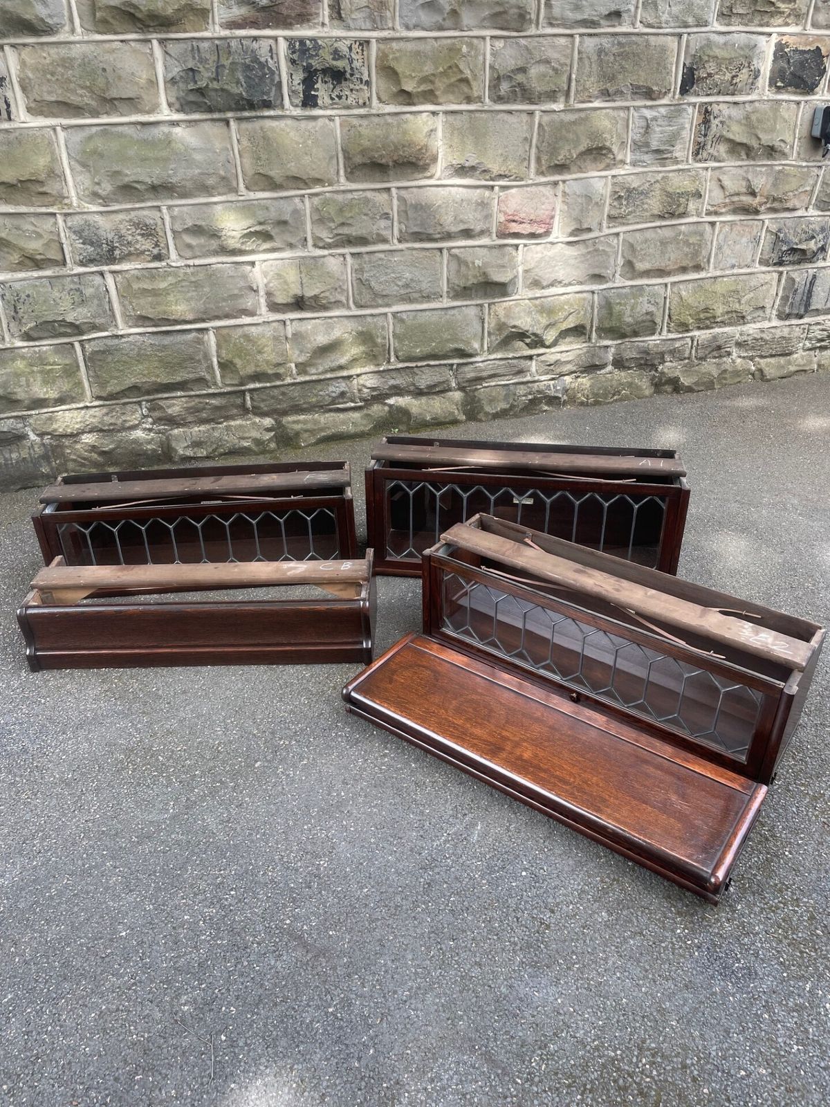 Antique Oak Globewernicke Stacking Library Bookcase photo furniture
