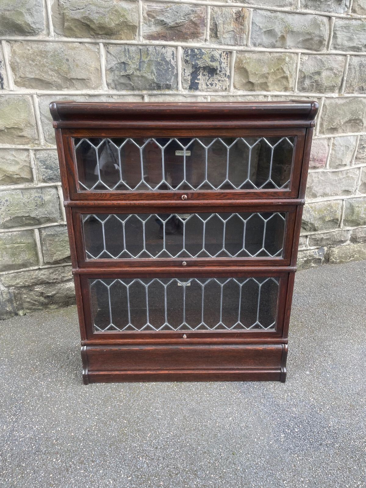 Antique Oak Globewernicke Stacking Library Bookcase