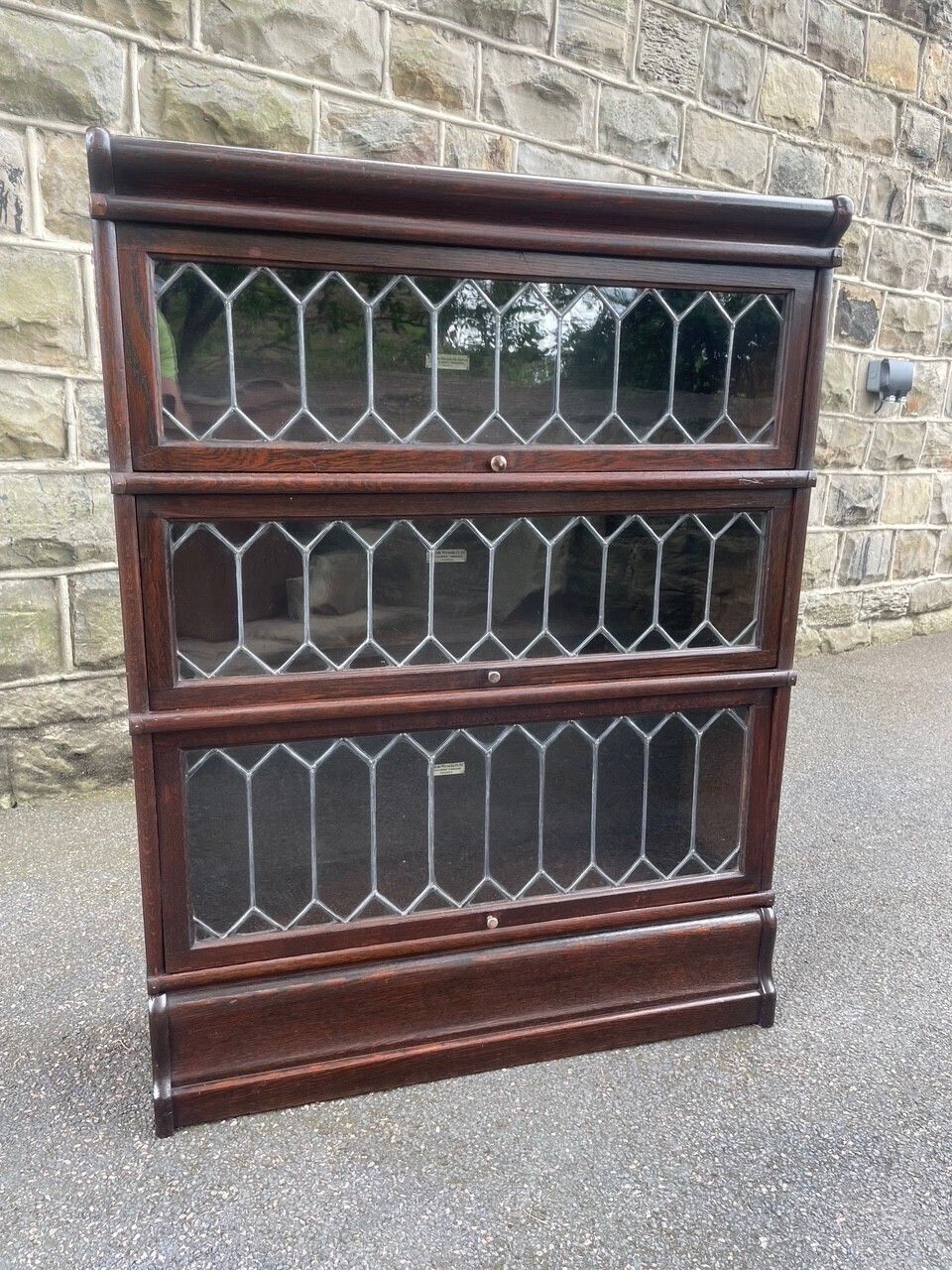 Antique Oak Globewernicke Stacking Library Bookcase photo vintage
