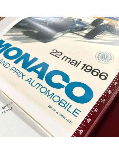 Vintage 1966 Monaco Grand Prix F1 Poster By Michael Turner photo 509.0