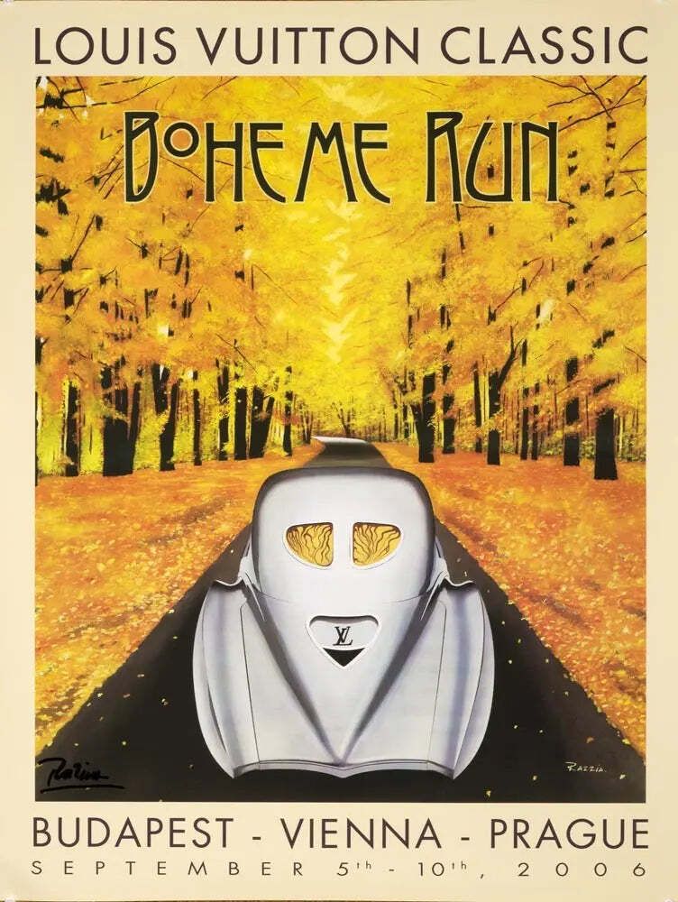 Razzia Louis Vuitton Classic Boheme Run 2006 Gesigneerde Serigrafie Poster